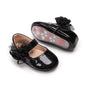 Meckior Infant Baby Girls Soft Sole Bowknot Princess Wedding Dress Mary Jane Flats Prewalker Newborn Light Baby Sneaker Shoes