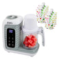 EVLA'S Baby Food Maker, Steamer, Blender, Baby Food Processor for Healthy Homemade Baby Food in Minutes, Touch Screen with 6 Reusable Food Pouches, Baby Registry Essential, White