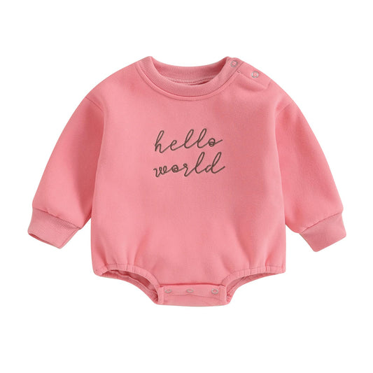VISGOGO Newborn Infant Baby Boy Girls Oversized Romper Little Dude Sweater Onesie Coming Home Outfit Neutral Clothes