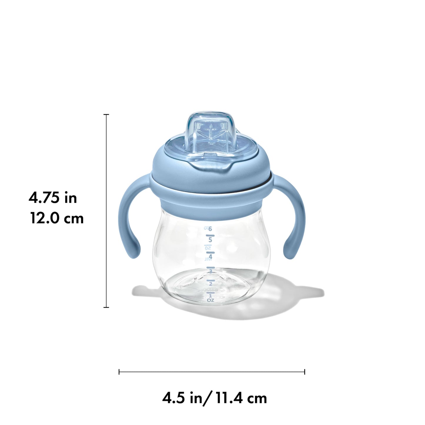 OXO Tot Transitions Soft Spout Sippy Cup with Removable Handles - 6 oz. - Blossom
