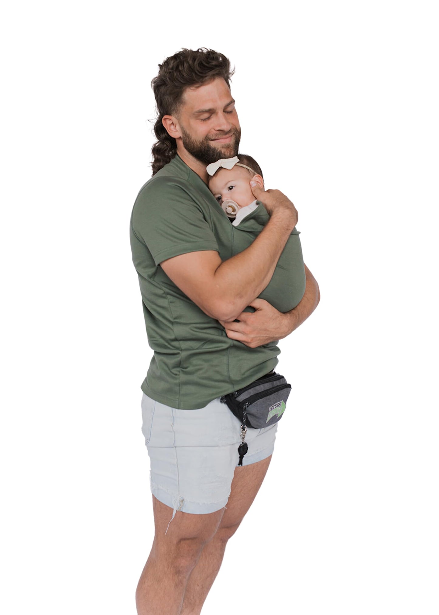 Lalabu The Dad Shirt | Hands-Free Baby Carrier for Dad with Kangaroo Pouch | Engineered for Bonding, Safety, & Comfort for Newborns Up to 15 Lbs. | CPSC Approved