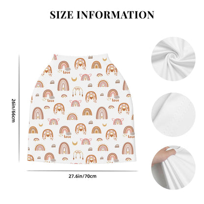 Cute Butterfly Baby Stuff Car Seat Covers Baby Multi-Use Car Seat Canopy Carrier Cover, Breathable Breastfeeding Cover Boys & Girls