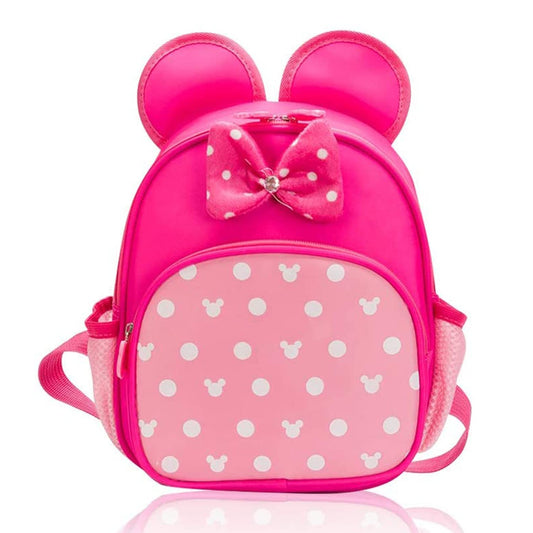 Pink Cute Kid Backpacks for Little Girls Mini Mouse Backpack Toddler Bookbag Small Kids Preschool Backpacks for Girl Backpack Gift Childrens Daycare Book Bag Travel Backpacks Kindergarten Backpack
