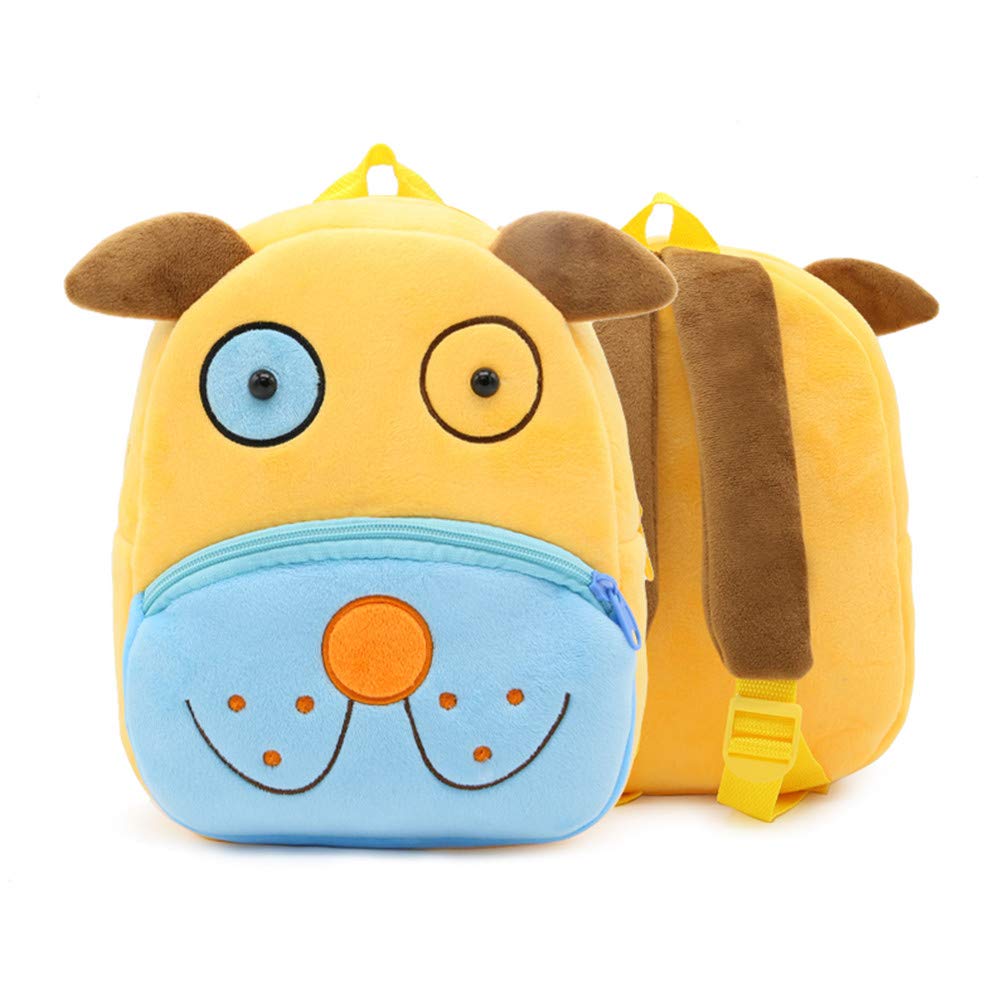 Ladyzone Toddler Backpack Zoo Animals Backpacks Cute Plush Bag Cartoon 10" Preschool Book Bag For 2+ Years Girls Boys