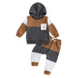 Infant Baby Boy Fall Winter Clothes Outfits Hooded Long Sweatshirt Pants Set Toddler Clothes 6 12 18 24 Months 2T