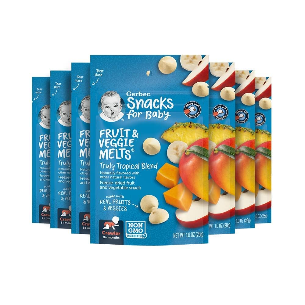 Gerber Baby Snacks Yogurt Melts, Strawberry, 1 Ounce (Pack of 7)