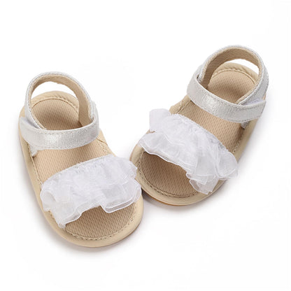 Baby Girl Sandals Summer Crib Shoes Bowknot Soft Sole Infant Girls Princess Dress Flats First Walker Shoes