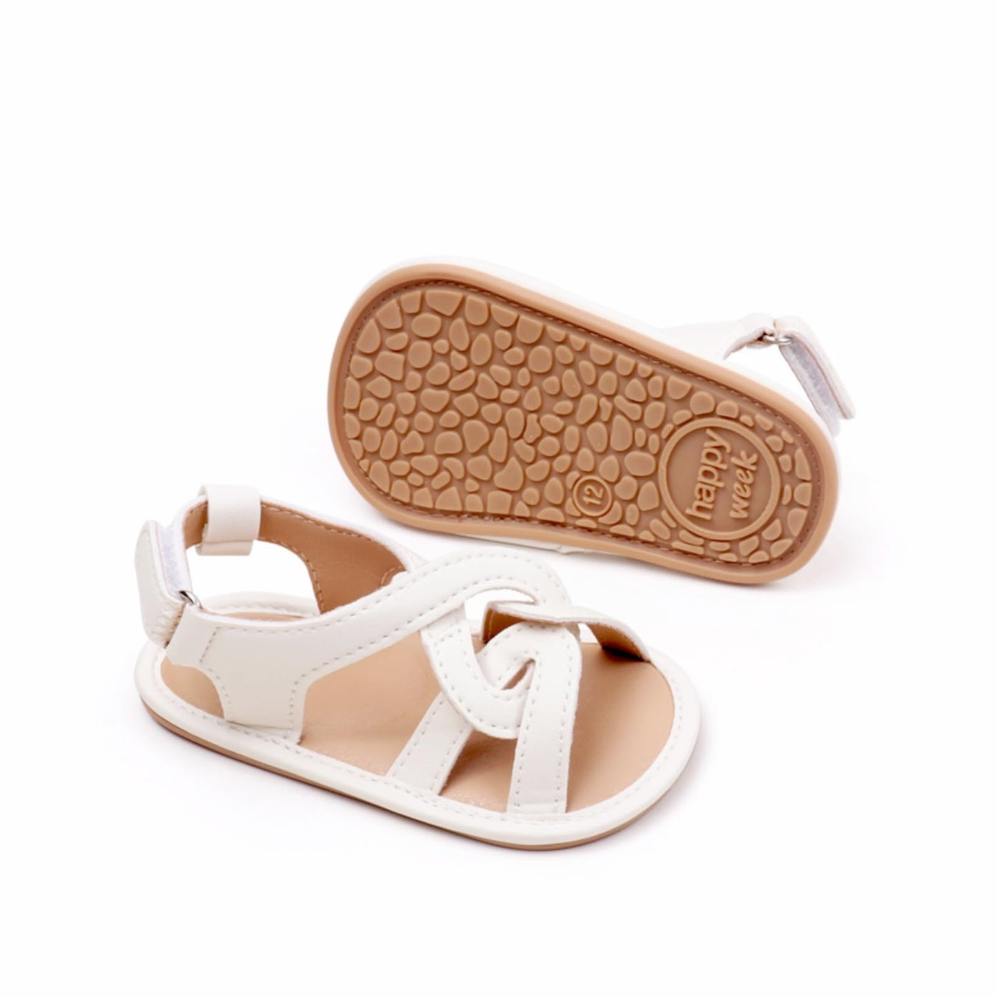 Infant Boys Girls Sandals, Summer Baby Rubber Soles Non-Slip PU Leather Sandals, Newborn Toddler Prewalker First Walking Beach Outdoor Shoes,Infant Toddler Unisex Summer Shoes for babies