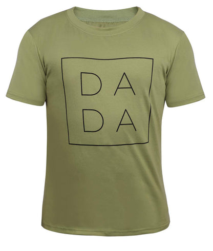 MNLYBABY Dad Shirts for Men Funny DADA Letter Print Graphic Tshirts Father Daddy Papa Gifts Tee Tops