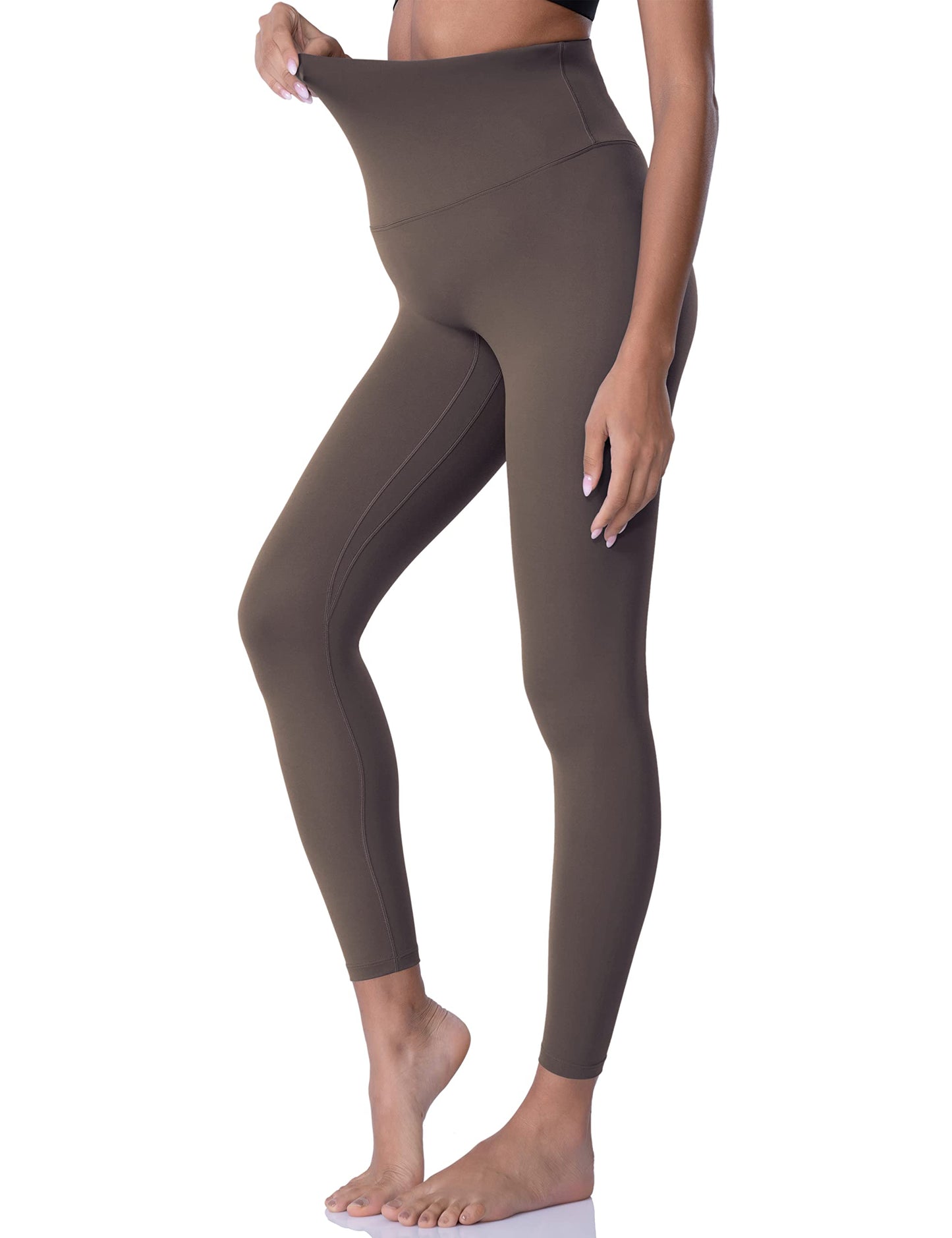 POSHDIVAH Women's Maternity Leggings Over The Belly Pregnancy Yoga Pants Active Wear Workout Leggings