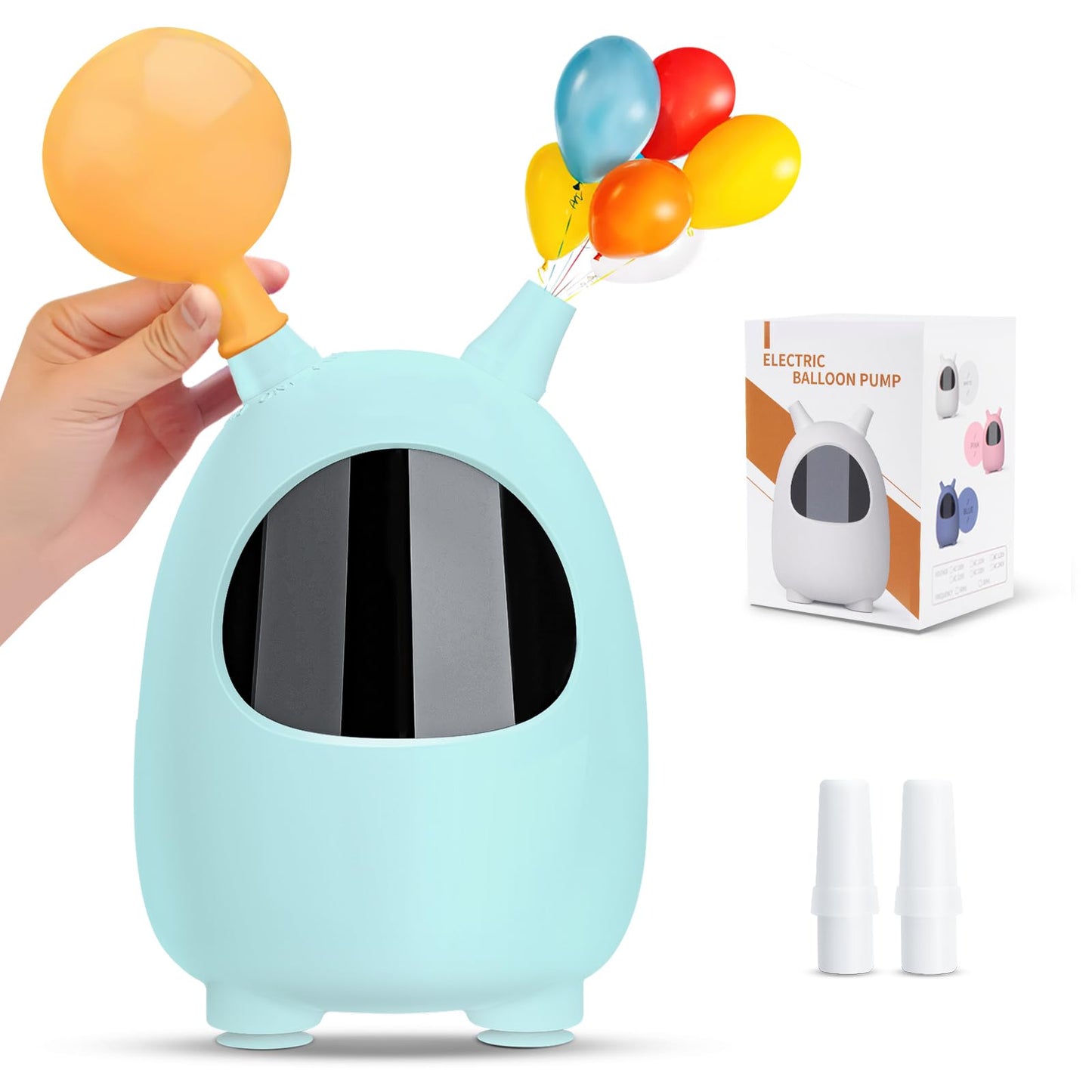 Balloon Pump Electric, SPLAKS Balloons Inflator Air Pump Portable Balloon Blower for Garland Arch, Party Decoration