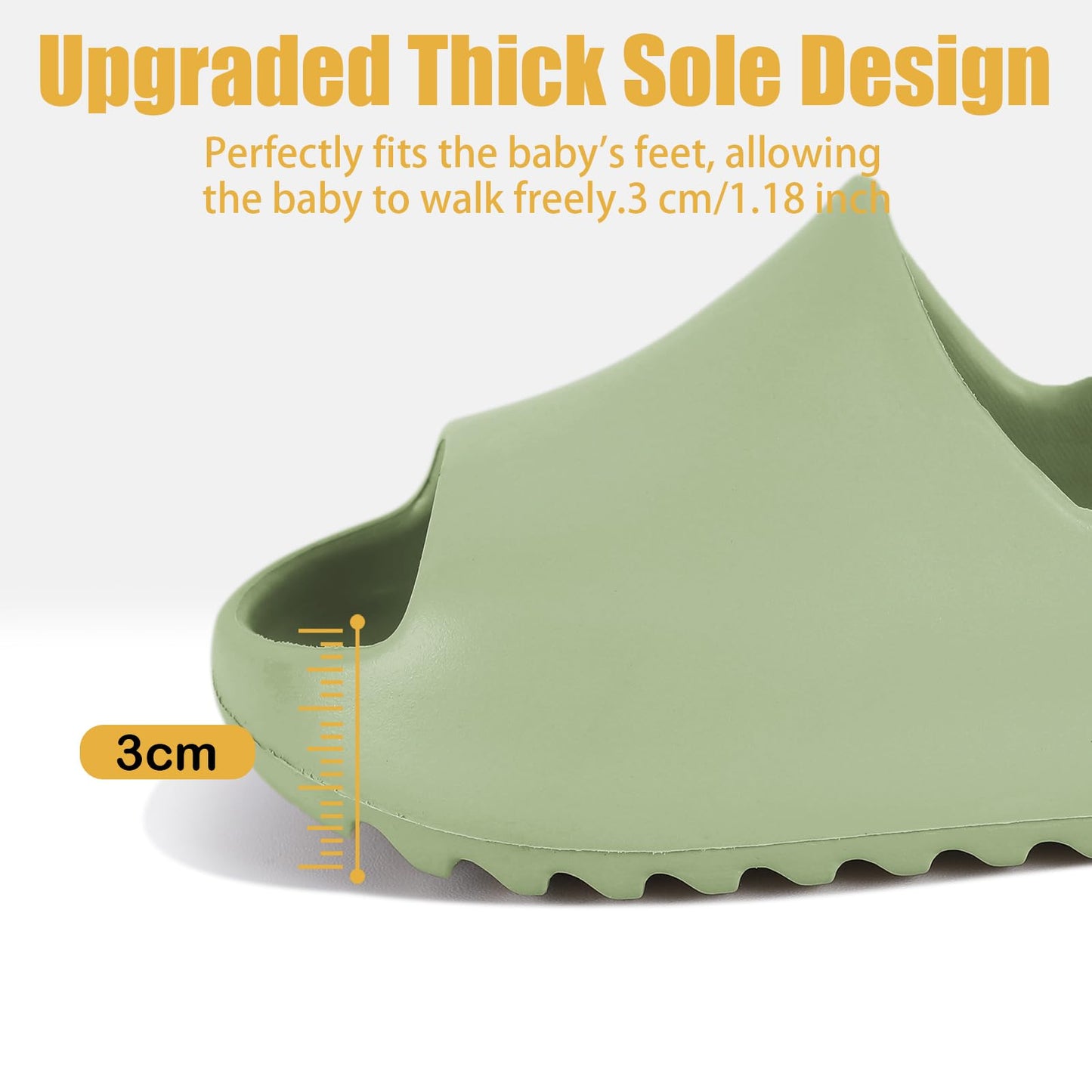 bolukets Toddler Little Kids Slides Sandals, Summer Slip On Lightweight Slippers for Boys and Girls, Beach Pool Anti-Slip Water Shoes Indoor Outdoor Sandals