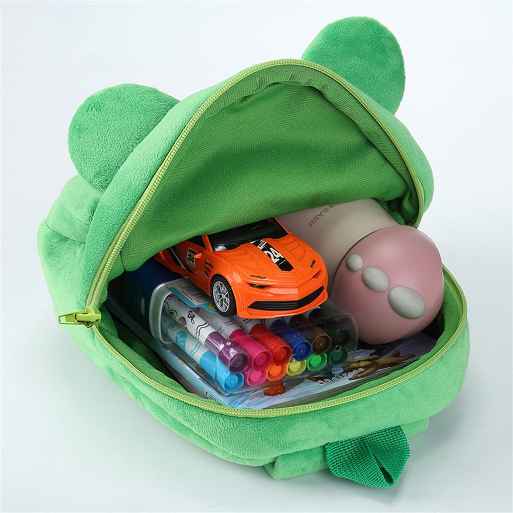 Cute Plush Toddler Backpacks Mini Brown Owl Backpack for Kids Real Littles Backpack for Boy Girl