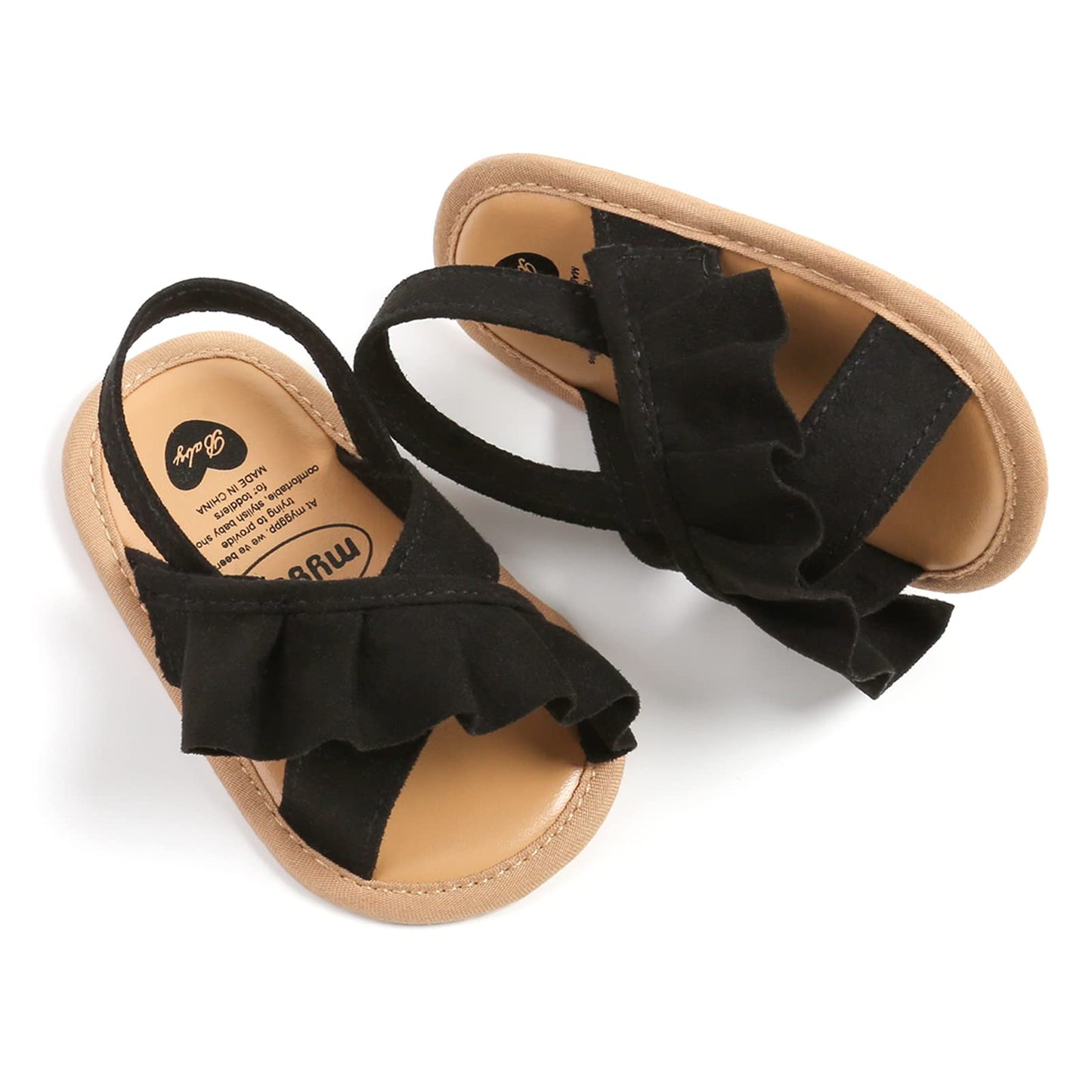 myppgg Baby Boys Girls Summer Sandals Non-Slip Soft Sole Infant Slippers Cotton Crib Shoes for Toddler First Walkers