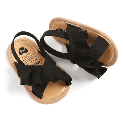 myppgg Baby Boys Girls Summer Sandals Non-Slip Soft Sole Infant Slippers Cotton Crib Shoes for Toddler First Walkers