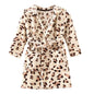 Unisex Baby Hooded Bathrobe Kids Flannel Pajamas Dressing Gown for Boys Girls