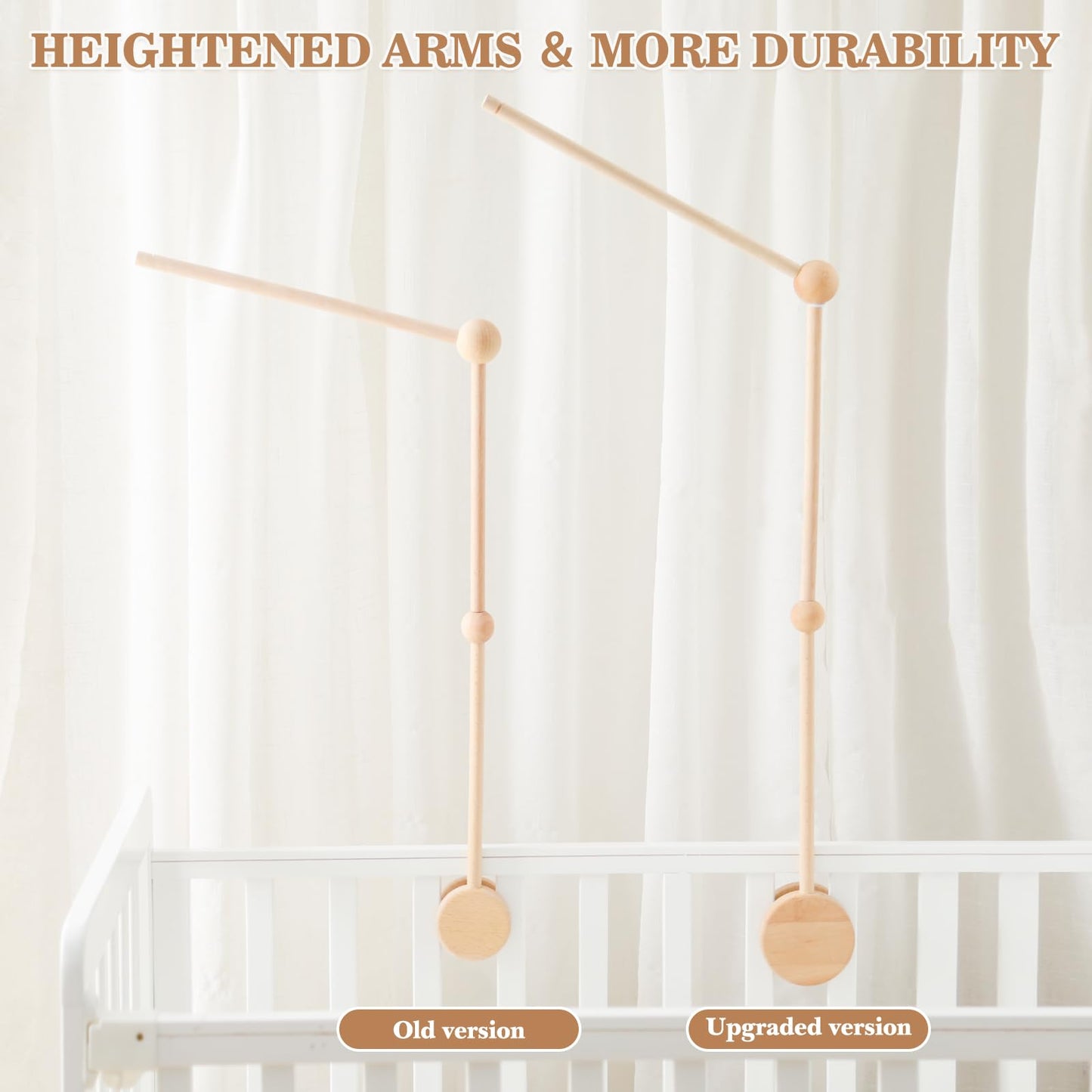 Baby Mobile for Crib Bear Cloud Crib Mobile Handmade Furry Nursery Mobile Gender Neutral Crib Toy Hanging for Nursery Decor Accessories