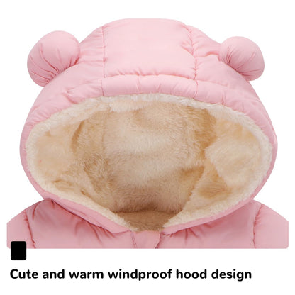 Newborn Baby Girls Fleece Outerwear Jacket Toddler Winter Coat Infant Clothes