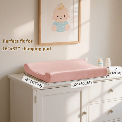 Owlowla Changing Pad Cover,Waterproof Changing Pad Covers-Soft Leather Diaper Changing Table Cover,Fits Standard Changing Pads for Baby Boy Girl（Brown）