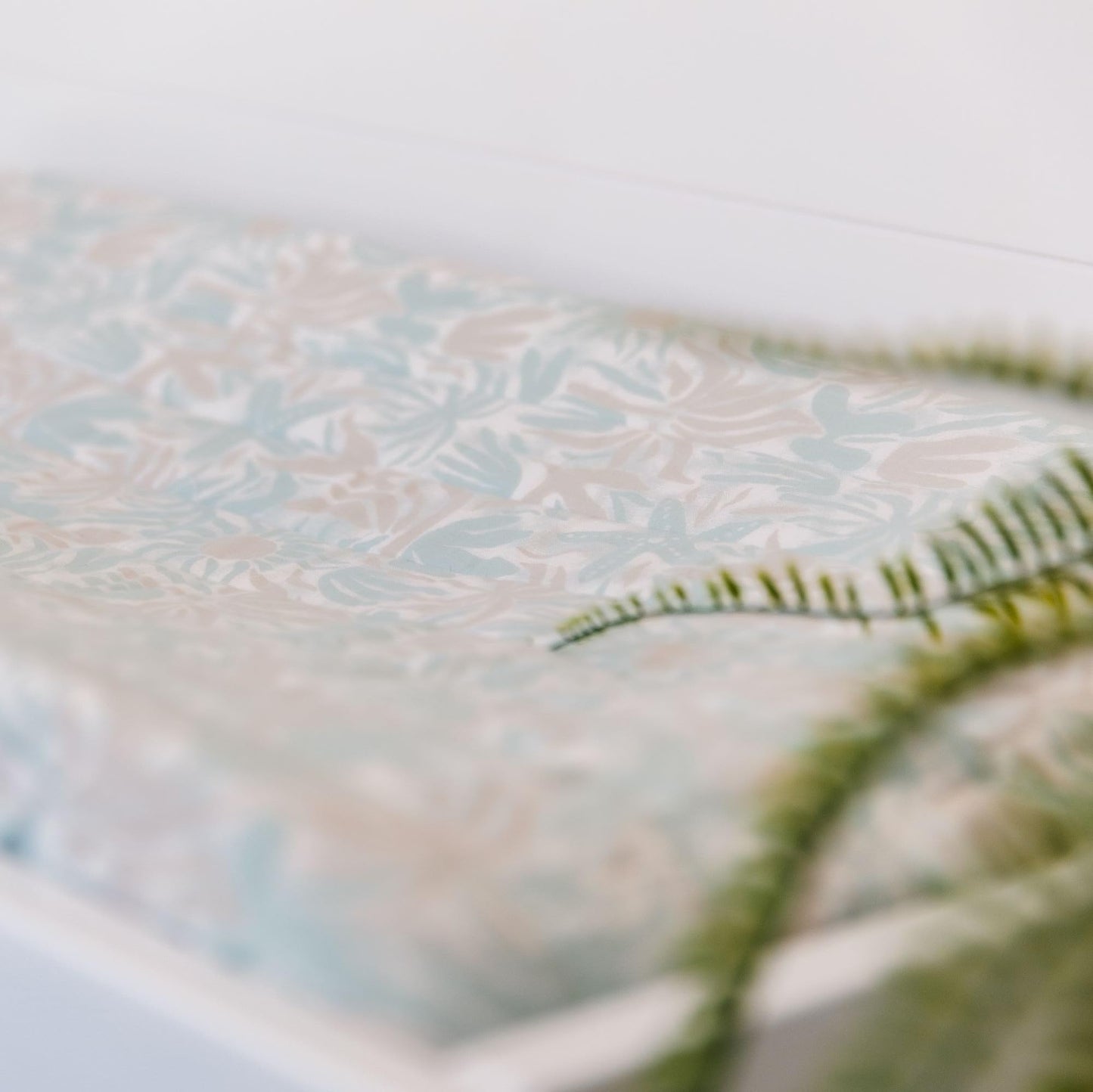 Crane Baby Quilted Changing Pad Cover with Animal Print, Breathable Cotton Sateen, Fits Standard 16”X32” Pads, Ocean Whale Blue