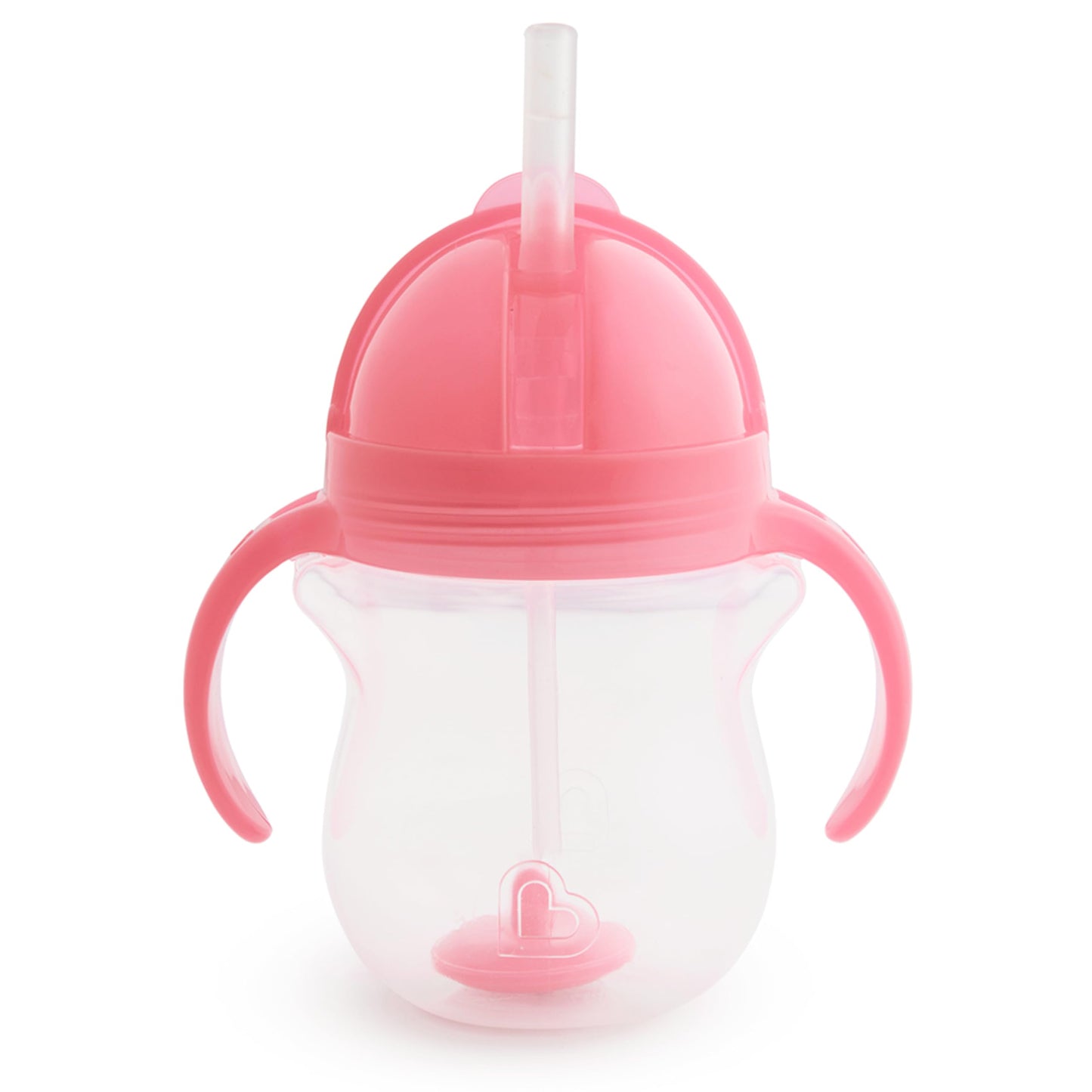 Munchkin Cool Cat Sippy Cup for Toddlers, Stainless Steel Straw Cup, 8 Ounce, Pink