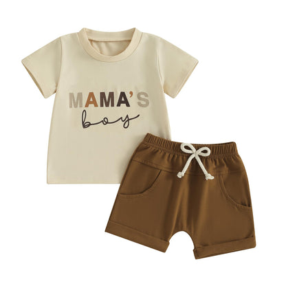 Kupretty Baby Boy Clothes Toddler Summer Outfit Short Sleeve T-Shirt Tee Tops Joggers Casual Shorts 2Pcs Clothing Set