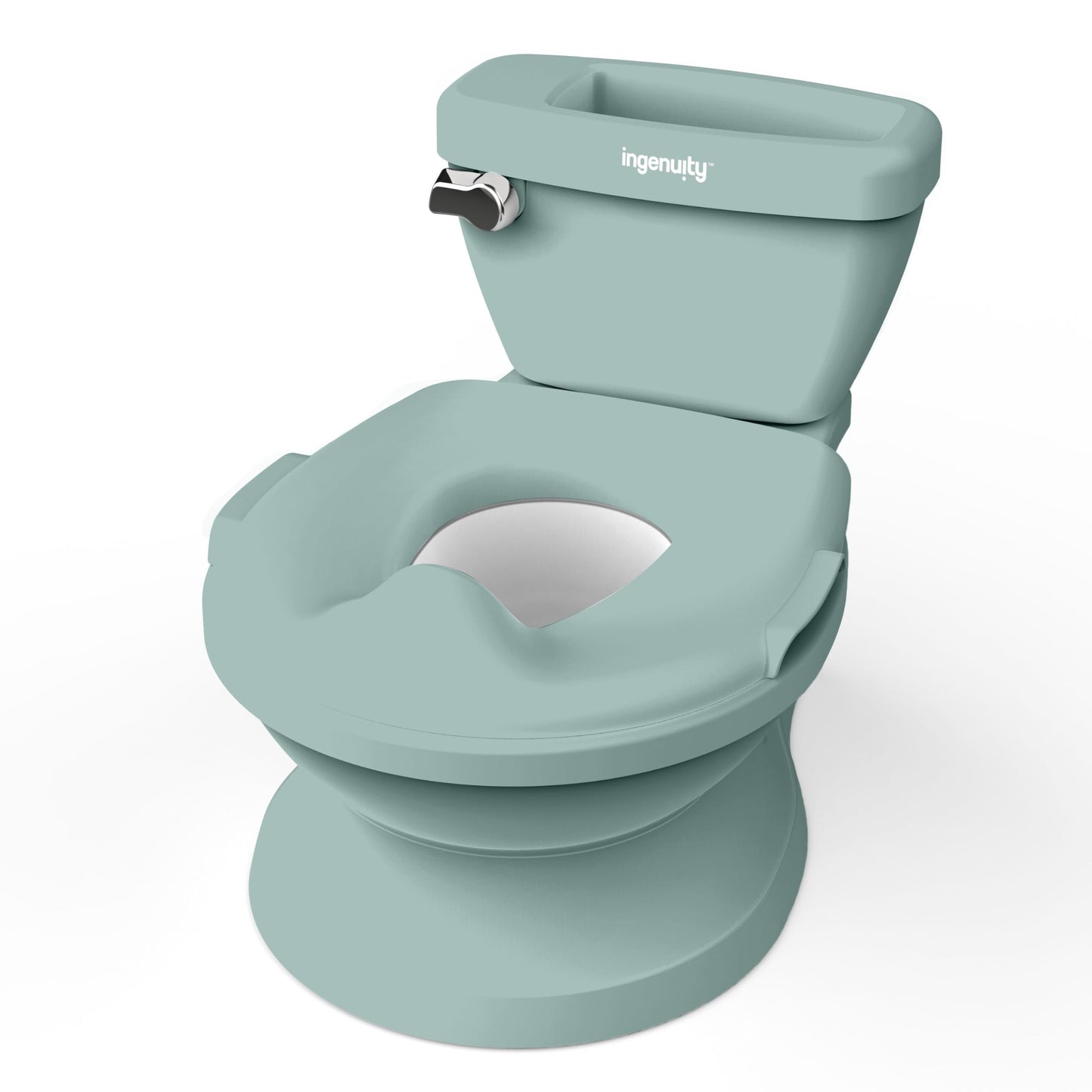 Summer Infant by Ingenuity My Size Potty Pro in White, Toddler Potty Training Toilet, Lifelike Flushing Sound, for Ages 18 Months+, Up to 50 Pounds