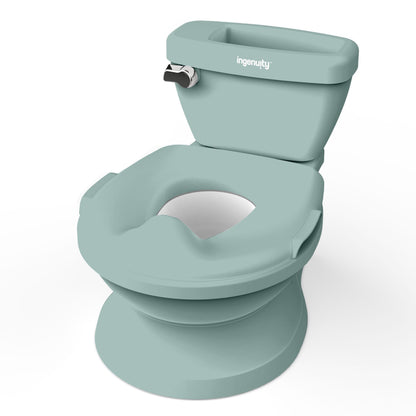 Summer Infant by Ingenuity My Size Potty Pro in White, Toddler Potty Training Toilet, Lifelike Flushing Sound, for Ages 18 Months+, Up to 50 Pounds