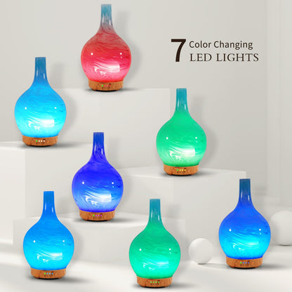 Porseme 3D Essential Oil Diffuser Cool Mist Humidifier Ultrasonic Aromatherapy Diffuser,150ml Last 6h,Auto Shut-Off,Air Refresh,Decoration for Home,Office,Yoga,Baby,Sleep
