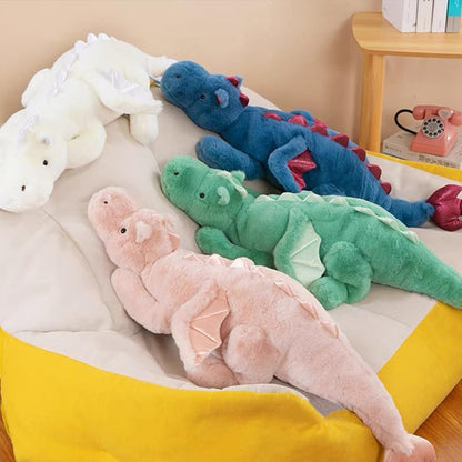 43.3Inches 7Lbs Blue Weighted Dragon Stuffed Animal, Large Blue Weighted Dragon Plush Toy for Kids and Adults(2025 Update Version)