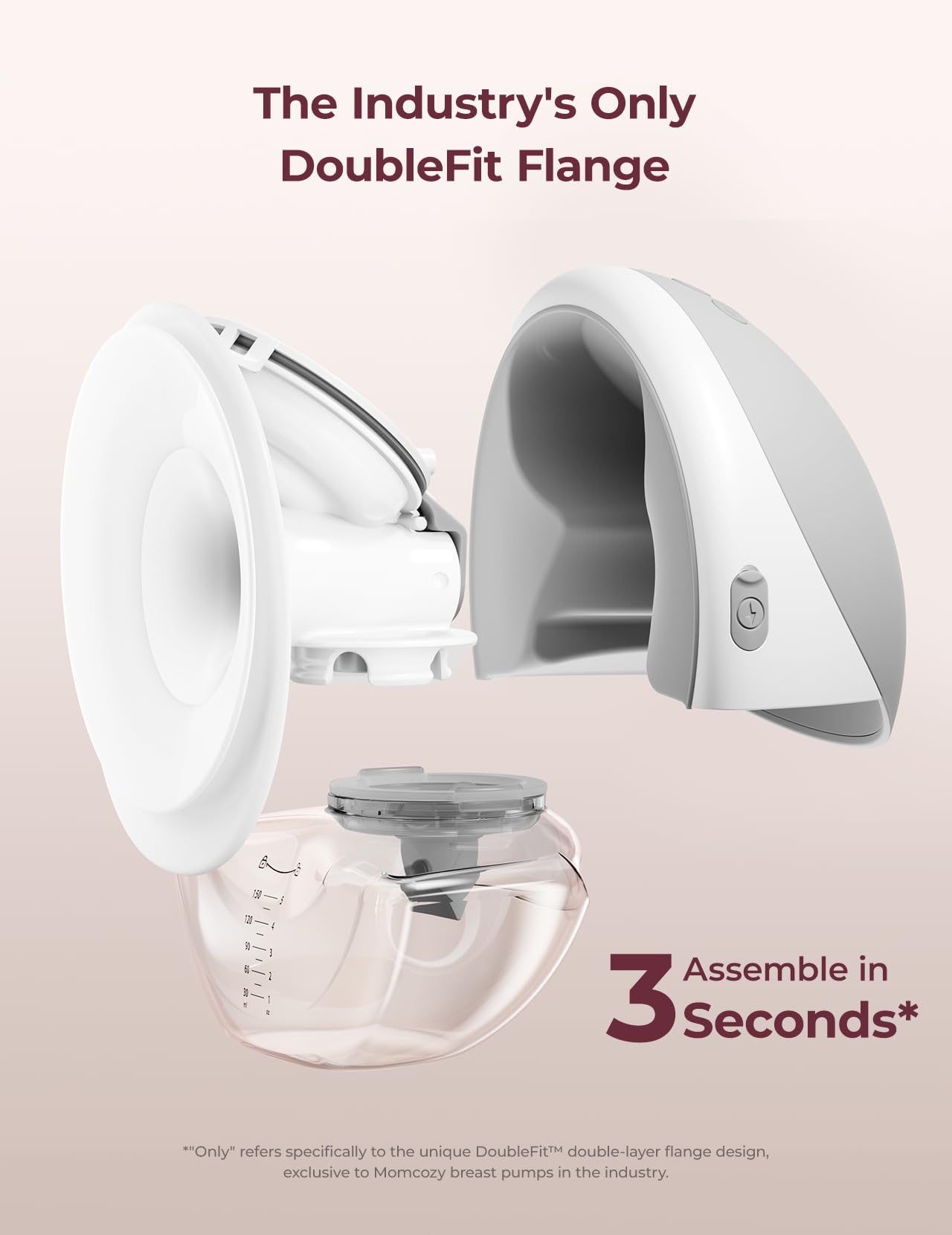 Momcozy Breast Pump Hands Free Upgraded Mobile Flow | M9, App Discreet Control with Personalized Multi-Modes & 15 Levels, Wearable Breast Pump 24mm, 2 Pack Cozy Red