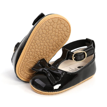 COSANKIM Baby Girls Mary Jane Flats Shoes Anti-Slip Rubber Sole Infant Toddler Princess Wedding Dress Shoes