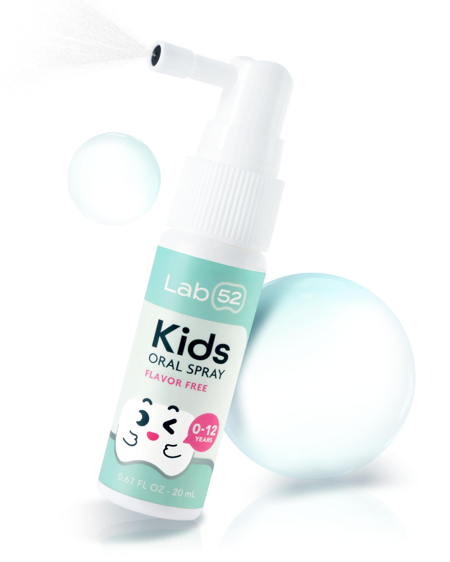 LAB52 Kids Oral Spray, Xylitol Flavor Free Spray for Toddlers & Preschoolers, Fluoride-Free Daily Oral Care