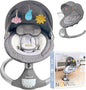 Jool Baby Nova Nature Baby Swing for Newborns – Natural Wood Toys, Electric Motorized Infant Swing, Bluetooth Music