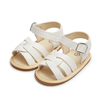 Kannior Infant Boys Girls Sandals Breathable Premium Baby Summer Outdoor Casual Beach Shoes Lightweight Toddler Flower Bowknot Anti Slip Rubber Sole Newborn Prewalker First Crib Shoes