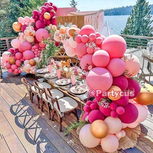 Pink Blue Green Balloon Garland Double Stuffed Dusty Light Green Baby Blue Blush Mauve Latex Pastel Balloon Arch Kit for Boho Baby Shower Gender Reveal Bear Birthday Floral Party Decoration