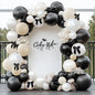 Dusty Blue Balloon Garland Double Stuffed Slate Pastel Blue White Sand Pearl Balloon Arch Kit for Baby Shower Birthday Bridal Shower Wedding Graduation Party Decorations