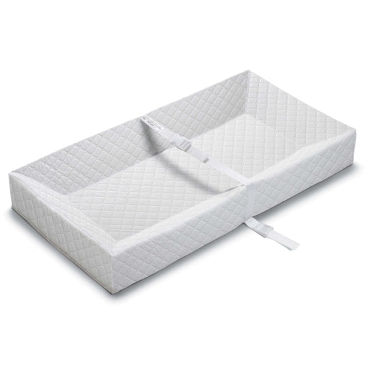 Summer by Ingenuity 4-Sided Changing Pad – Durable Quilted Changing Pad Made with Waterproof Material, Includes Infant Safety Belt with Quick-Release Buckle