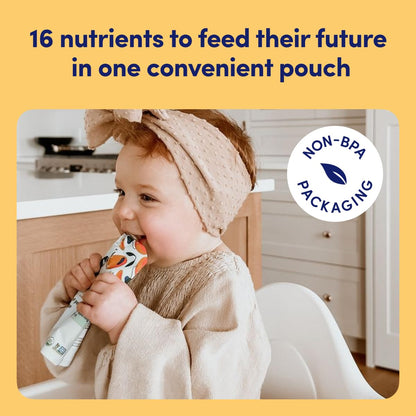 Cerebelly Organic Baby Food Pouches Variety Pack – Organic Veggie Purees for Toddlers | No Added Sugar, Fiber, Non-GMO | Blended Toddler Pouches | 4 Ounce BPA-Free Pouch | 4 Flavors | 8 Count