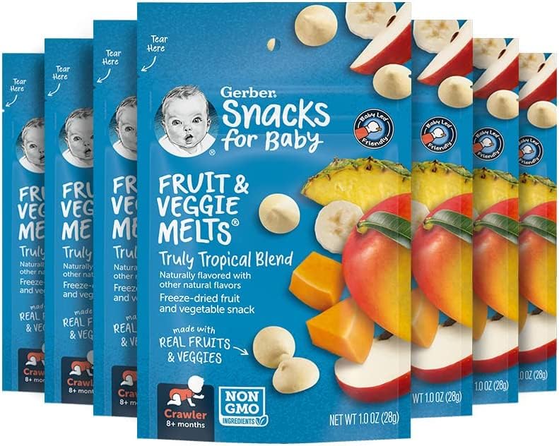 Gerber Baby Snacks Yogurt Melts, Strawberry, 1 Ounce (Pack of 7)