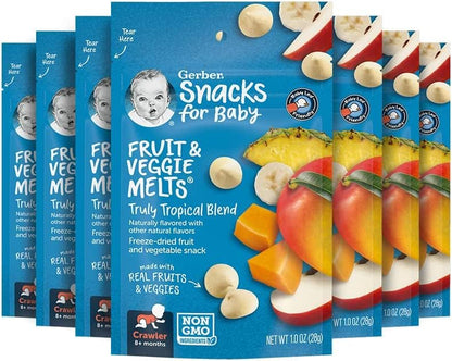 Gerber Baby Snacks Yogurt Melts, Strawberry, 1 Ounce (Pack of 7)