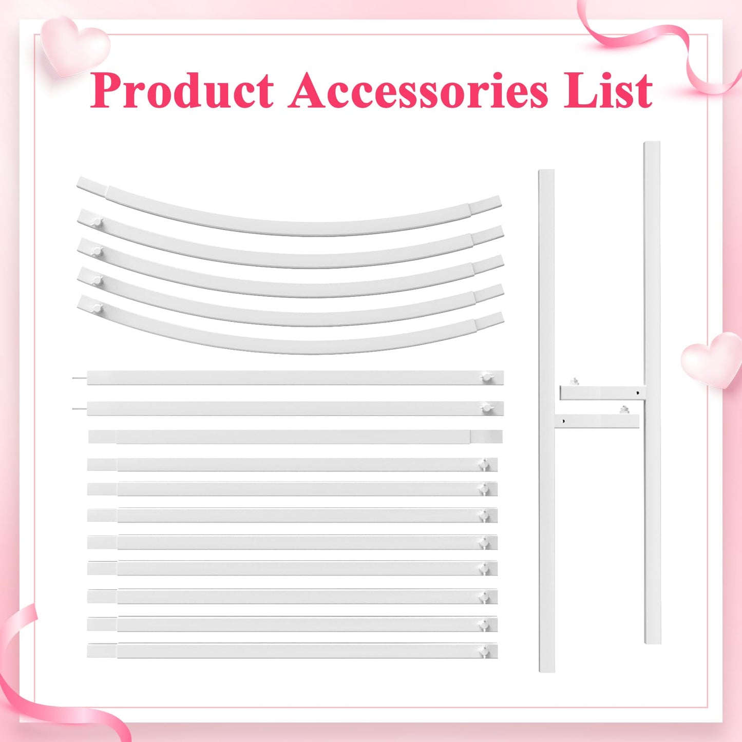 Wokceer 7.2 FT Wedding Arch Backdrop Stand, Gold Metal Arch Backdrop Stand for Wedding Ceremony Birthday Party Bridal Baby Shower Photo Booth Garden Floral Balloon Arches Decoration