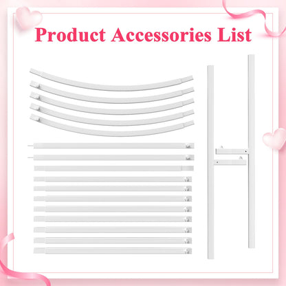 Wokceer 7.2 FT Wedding Arch Backdrop Stand, Gold Metal Arch Backdrop Stand for Wedding Ceremony Birthday Party Bridal Baby Shower Photo Booth Garden Floral Balloon Arches Decoration