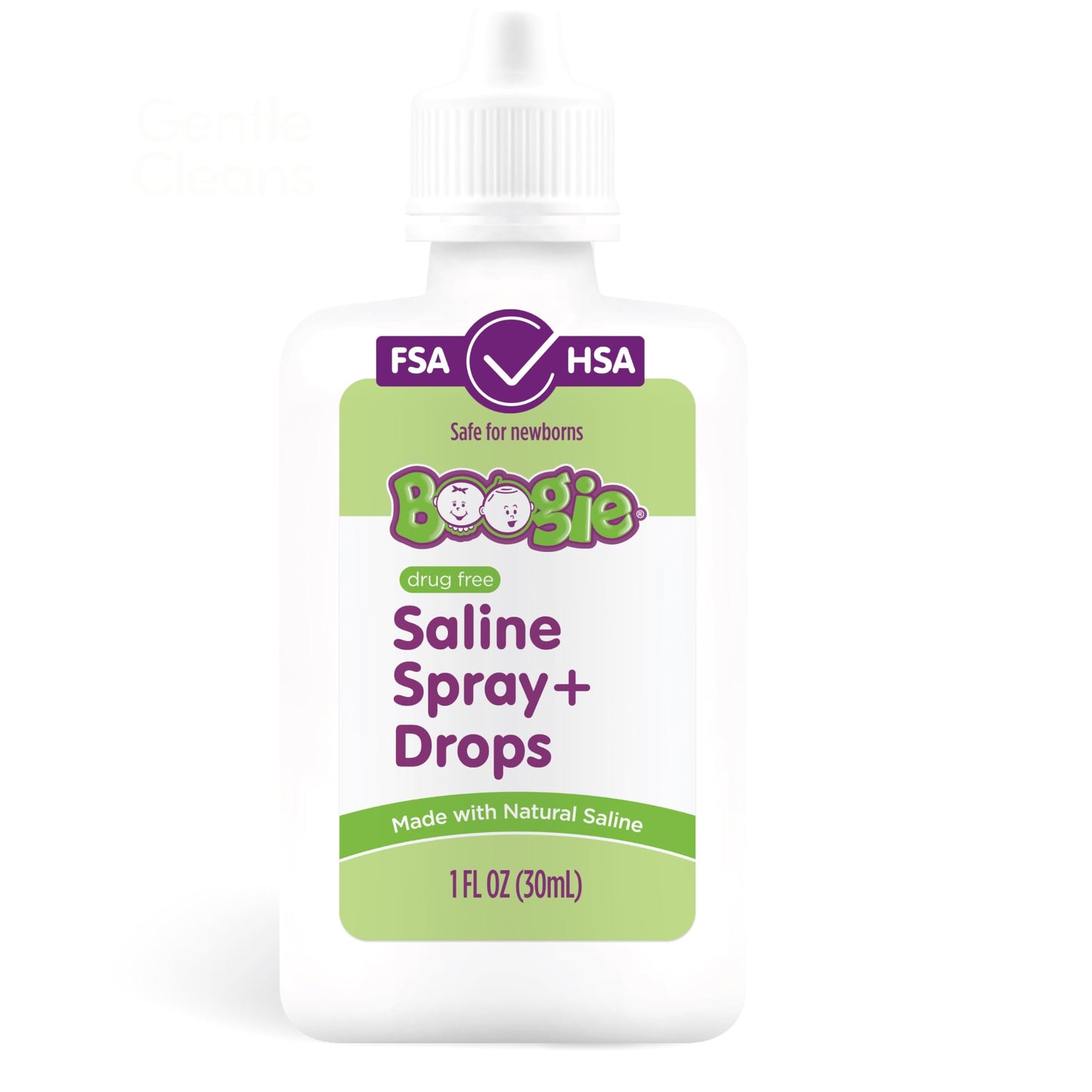Boogie Baby Nasal Saline Drops Drops, Allergy Relief, Nasal Decongestant, Pack of 1, 2 Bottles Total…