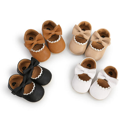 COSANKIM Baby Girls Mary Jane Flats Shoes Anti-Slip Rubber Sole Infant Toddler Princess Wedding Dress Shoes