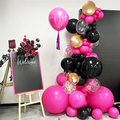 Boho Balloon Garland Arch Kit, 156Pcs Dusty Pink Pastel Brown Metallic Champagne Gold White Balloons for Wedding Baby Bridal Shower Engagement Anniversary Birthday Decorations