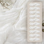 FEXIA Beige Cheesecloth Table Runner 35x120 Inches Ivory Gauze Rustic Boho Spring Easter Table Runner for Engagement Party Decorations Bridal Shower Wedding Party First Communion Centerpiece