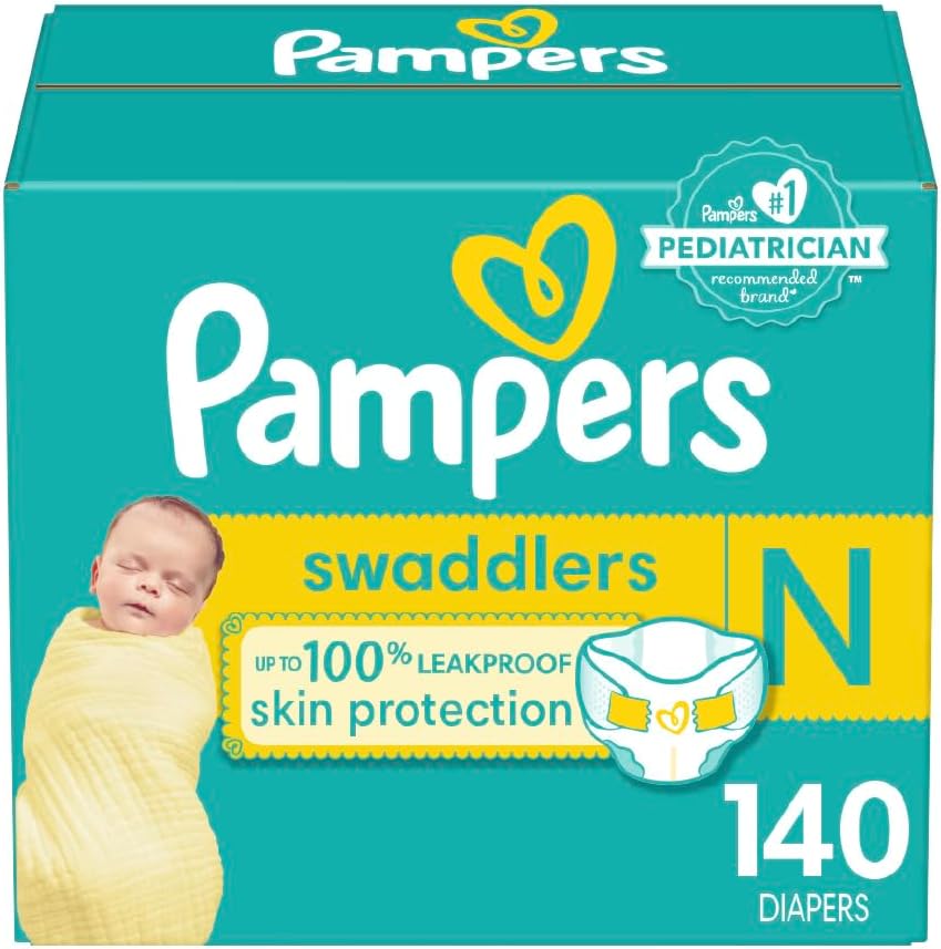 Pampers Baby Diapers - Swaddlers - Size 1, 198 Count, Ultra Absorbent Disposable Infant Diaper