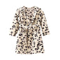 Unisex Baby Hooded Bathrobe Kids Flannel Pajamas Dressing Gown for Boys Girls