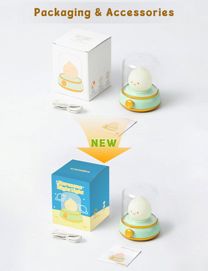 Cute Chibi Flame Lamp, Anime Cozy Lights, Retro Rechargeable Night Light, Decor, Cute Desk Accessories, Gifts